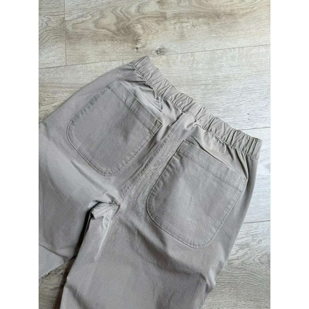 NWT Mens J.Crew Slim Dock Pant Khaki drawstring waist pull on cordura size XS